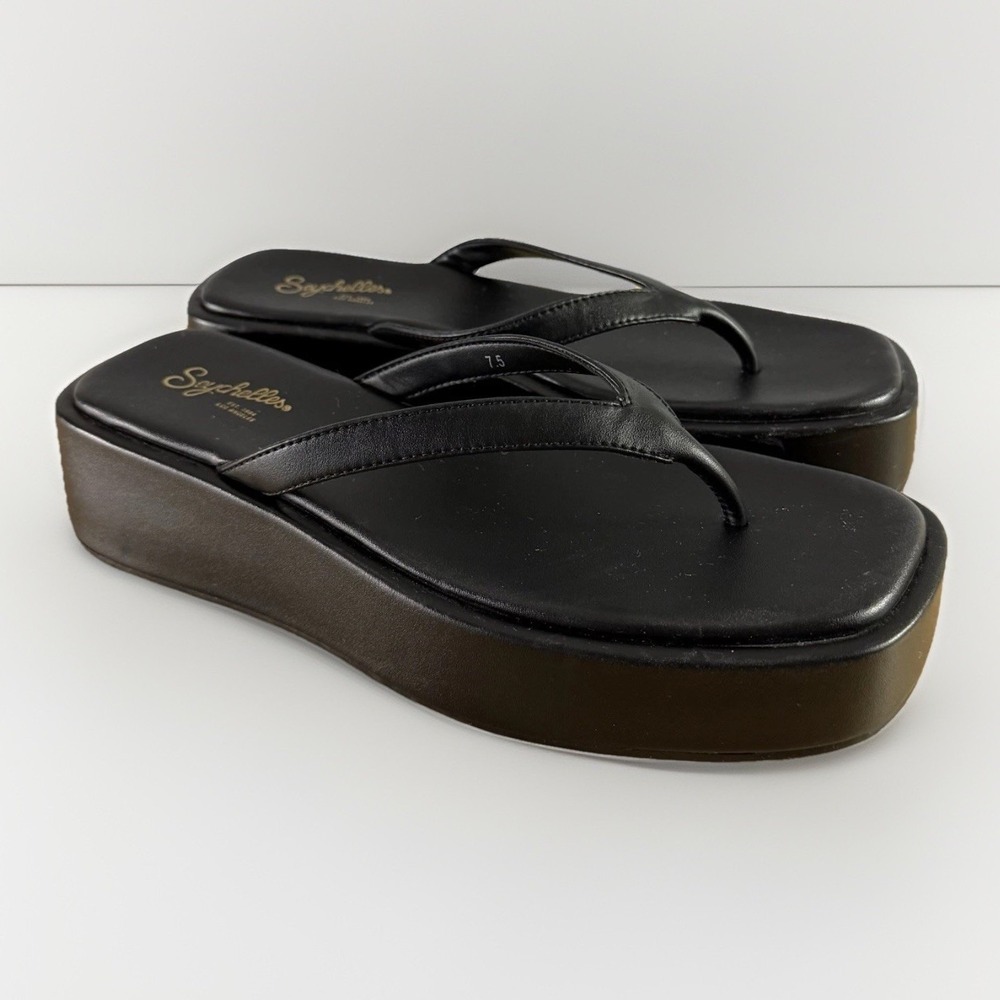 Seychelles Black Platform Espadrilles - image 1